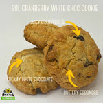 Load image into Gallery viewer, SOL Cranberry White Chocolate Cookie - Preservative Free
