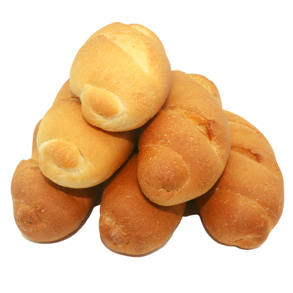 White HH Long Roll 110g (6 Pack) - Wild Breads